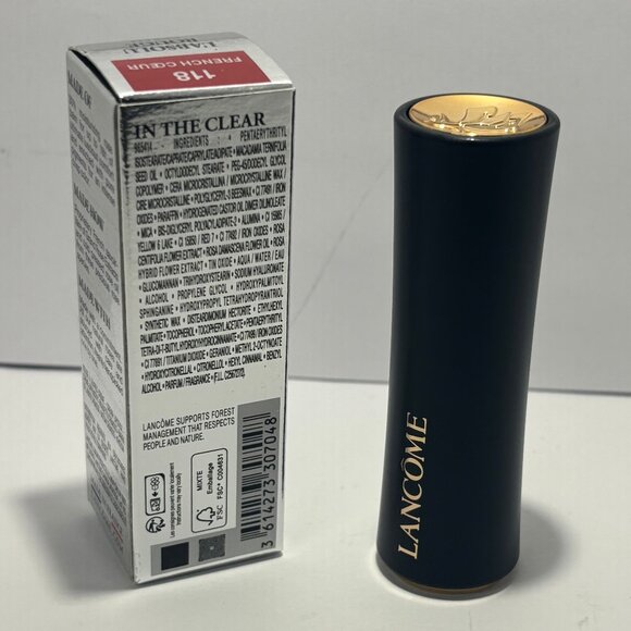 Lancome L'Absolu Rouge Shaping Cream Lipstick #118 French Cœur 3.4g Brand New - Picture 2 of 2